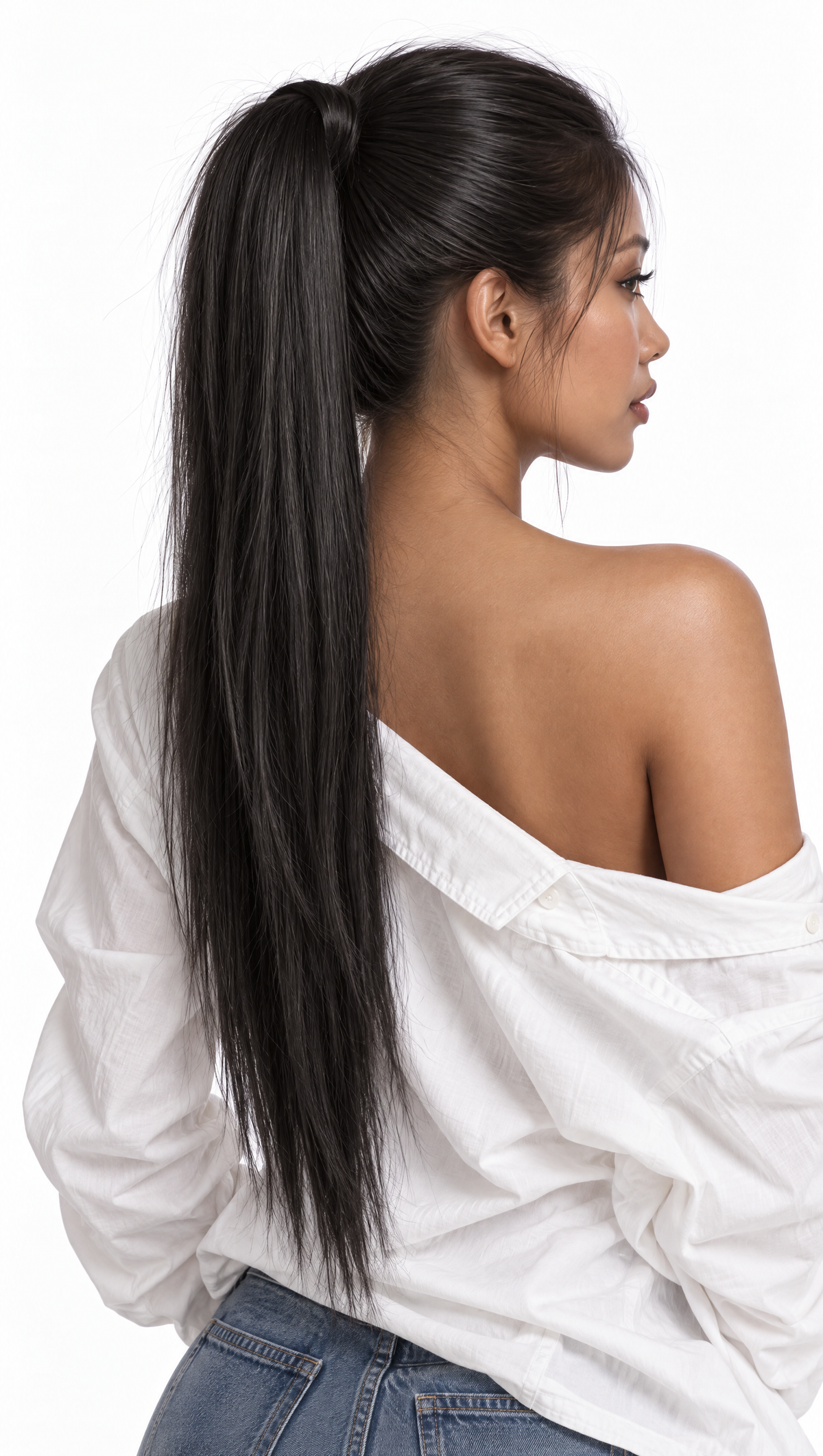 Luna #1B Black — worn by model