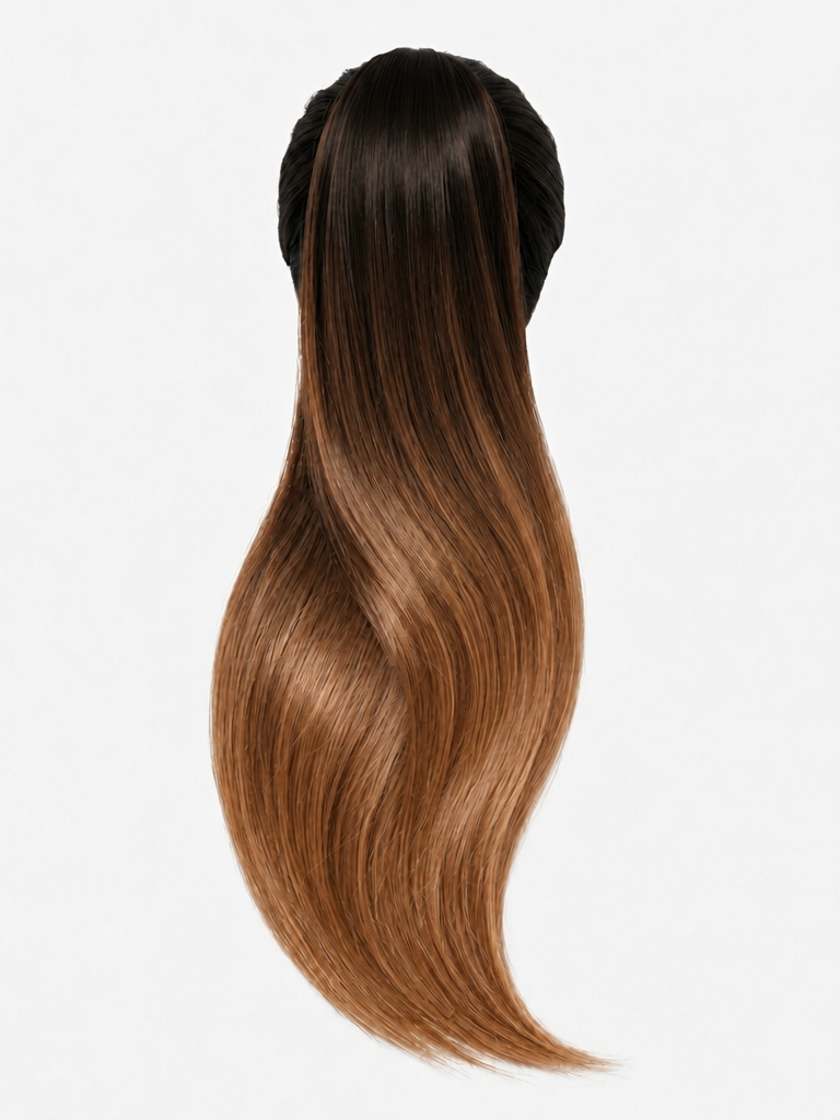 Luna ponytail shade #T1B/30 Dark Brown Golden Highlights — product photo