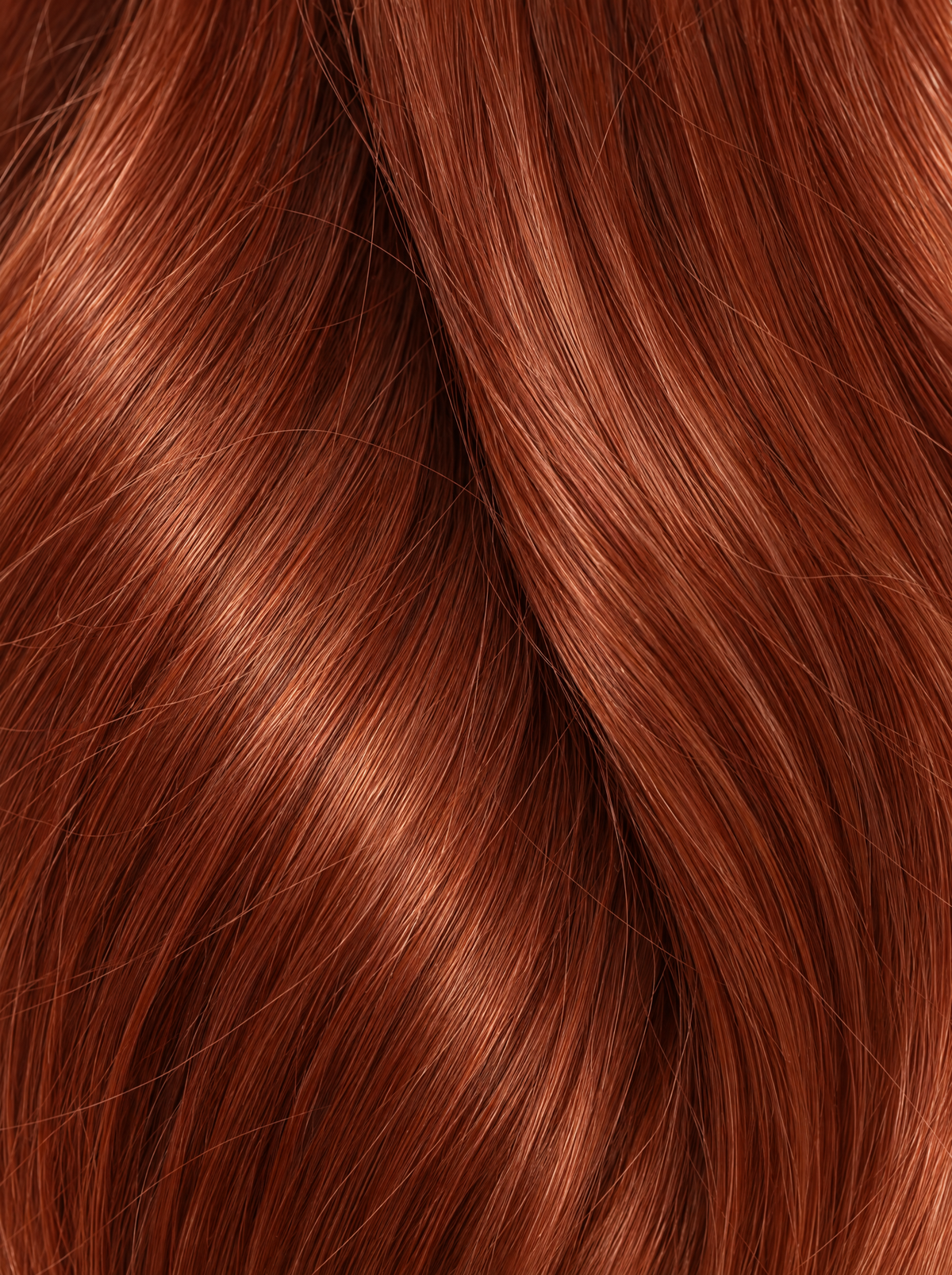 Luna #350 Copper — hair texture close-up