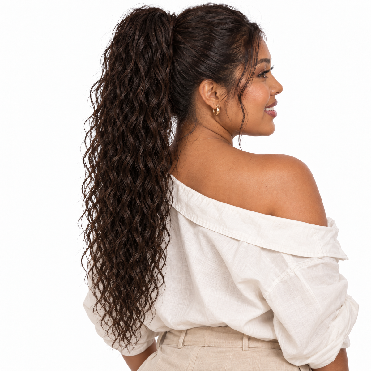 Mermaid #4 Chocolate — worn by model