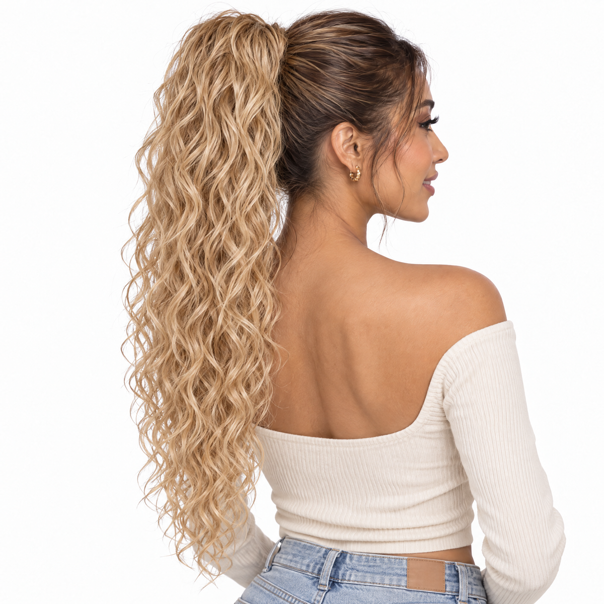 Mermaid #K16 Medium Blonde — worn by model