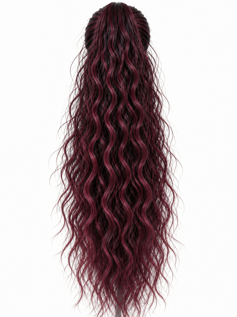 Mermaid #T1B/BUG Brown Burgundy Highlights — product photo