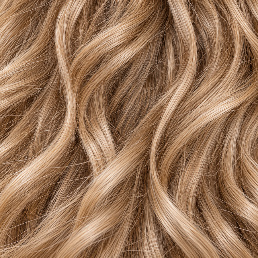 Mermaid #K16 Medium Blonde — hair texture close-up